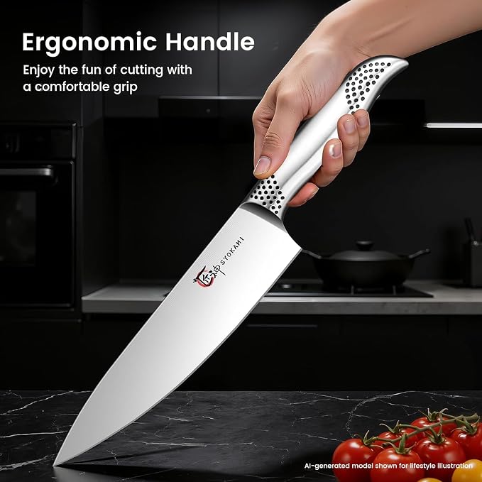 2026 Upgrade Japanese Kitchen Knife Set with Torii-Style Block | 14-Pieces Knife Set for Kitchen, German DIN1.4116 Steel, Ergonomic Handle, Sharp Edge, Magnetic Knife Holder, Ideal Gift