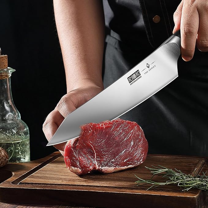 HOSHANHO 3-Piece Knife Set, Ultra Sharp Japanese Kitchen Chef Knife Set | High Carbon Powder Steel Kitchen Knife Set, Professional Cooking Knives Set with Ergonomic Pakkawood Handle, Excellent Gift