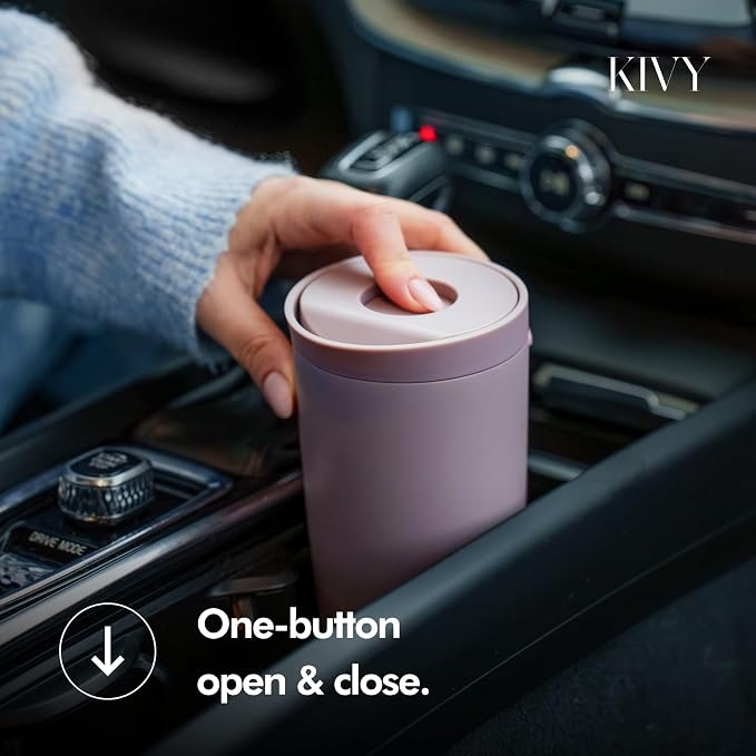 KIVY Travel Coffee Mug Tumbler [24h Cold | 6h Hot] Reusable Insulated Coffee Tumbler Stainless Steel - Spill Proof Coffee Travel Mug - Leakproof 12oz Insulated cup to go - Dishwasher Safe, BPA Free
