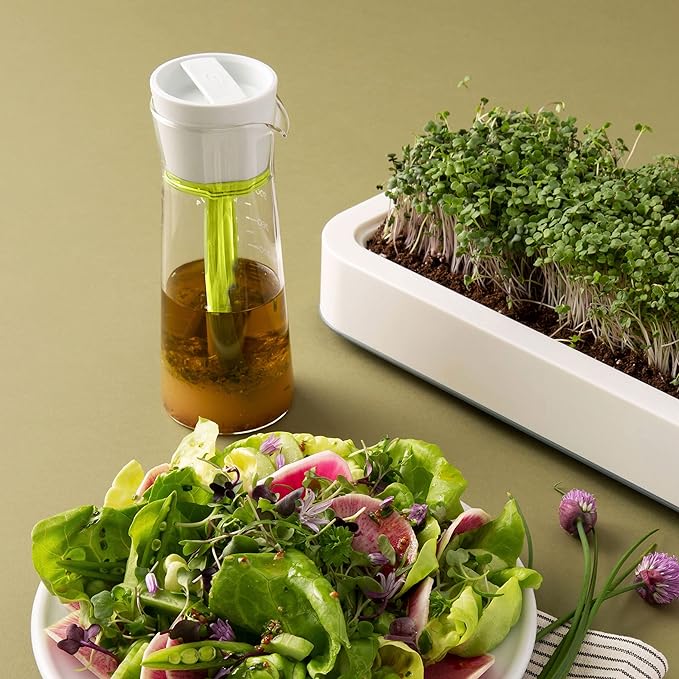 Chef'n 104-759-258 Emulstir Salad Dressing Mixer, One Size, Plastic, Arugula/Meringue