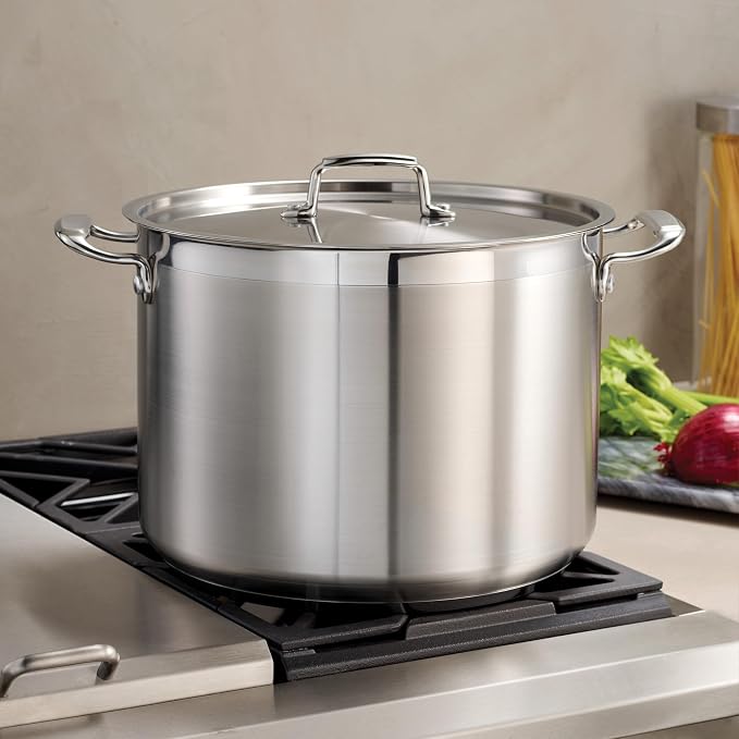 Tramontina Gourmet Stainless Steel 8-Quart Stock Pot with Lid