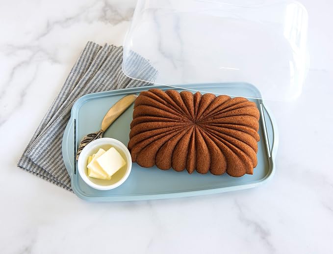 Nordic Ware Loaf Cake Keeper, Blue,12.8" L x 7.3" W x 4.6" H (Pack of 3)