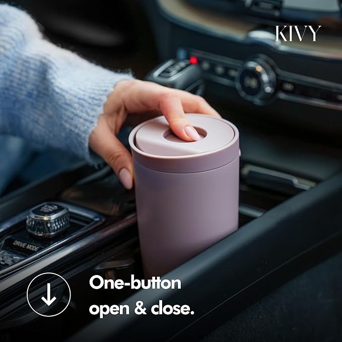 KIVY Travel Coffee Mug Tumbler [24h Cold | 6h Hot] Insulated Coffee Tumbler Stainless Steel - Leak Proof Coffee Travel Mug - 12oz Insulated cup to go for hot & cold drinks - Cups for Women & Men