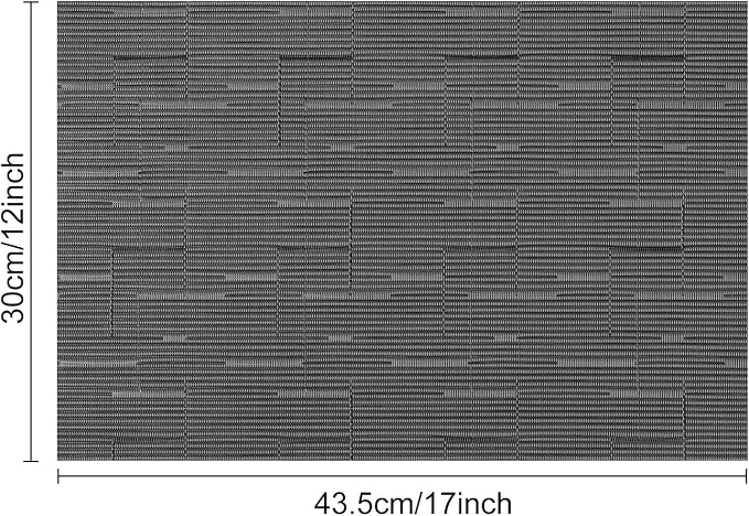 Myir JUN Placemats Set of 8 Kitchen and Dining Table Placemats | Vinyl Placemats Place Mats Indoor/Outdoor Set of 8 Washable Table Mats Non-Slip Place mats for Dining Table, Black-gray