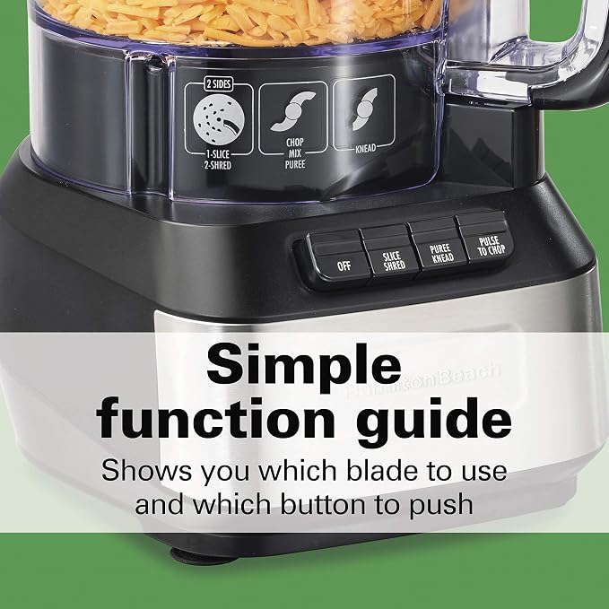 Hamilton Beach Stack & Snap Food Processor, 12 Cup Capacity, R70727 (Renewed)