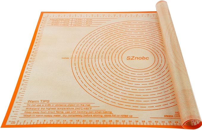 Silicone Pastry Mat 36X24 inch Baking Mat for Rolling Dough | Great Performance Kitchen Counter Mat Perfect for Dough, Pastry, Pie Crust, Fondant, Cookies, Bread, Pasta/Pizza,Pastry Board