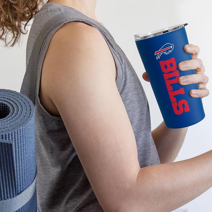 Rico Industries NFL Football Soft Touch, Easy Grip Tumbler