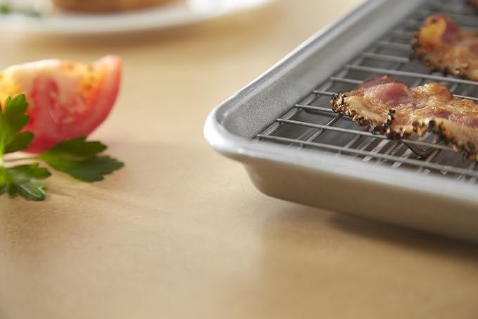 USA Pan X-Large Bakeable Nonstick Cooling Rack, XL, Stainless