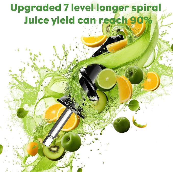 Masticating Juicer Attachment for KitchenAid Stand Mixer | Cold Press Juicer machines with Dual Feed Chute, Slow Masticating Juicer, Attachment for Kitchenaid Mixers
