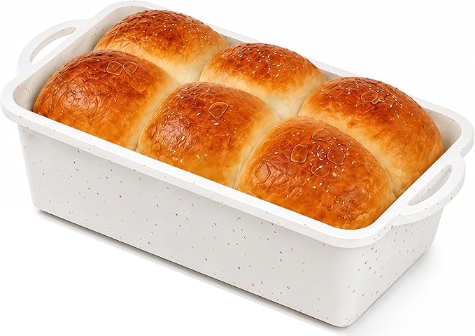Single 9x5 Family Size Silicone Loaf Pan, BPA-Free Reinforced For Meal Prep | Practical 9x5 Family-Sized Pan Silicone, Thickened Rim Holds Shape & Helps Release Bread, Meatloaf For Daily Meal Prep
