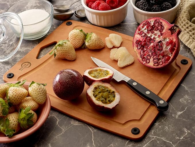 Mercer Culinary Composite Cutting Board 11 3/4" x 9 1/4", with Non Slip Feet and Juice Groove, Small