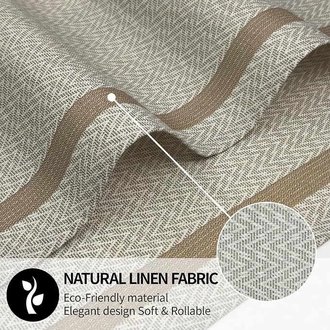 Beige Placemats Set of 4, 12x18 Inch Faux Linen Table Mats | Heat Resistant and Washable Design, Easy to Clean Surface for Dining Rooms, Kitchens, Outdoor Parties and Everyday Home Decor