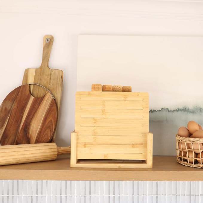 4-Piece Bamboo Cutting Board Set And Premium Scissors, Perfect Wooden Charcuterie and Chopping Boards, Ideal Juice Groove, BPA-Free, kitchen stuff, and kitchen must haves 2026.