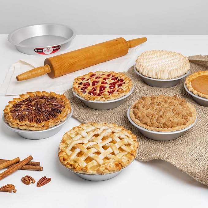 Fat Daddio's PIE-6SET Anodized Aluminum Pie Pan, 6 x 1.5 Inch, Set of 2
