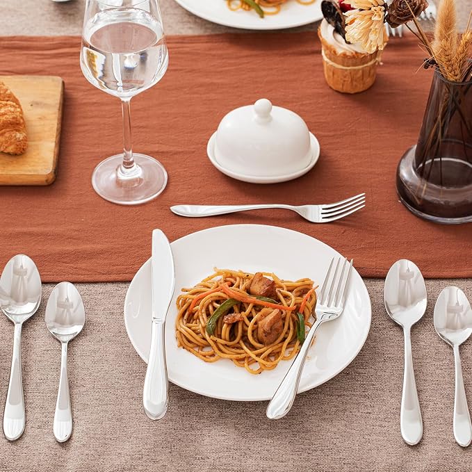 40-Piece Silverware Set for 8,18/10 Premium Stainless Steel Flatware Set, for Home, Restaurant, Wedding and Party Use, Mirror-Polished Cutlery Set, Dishwasher Safe