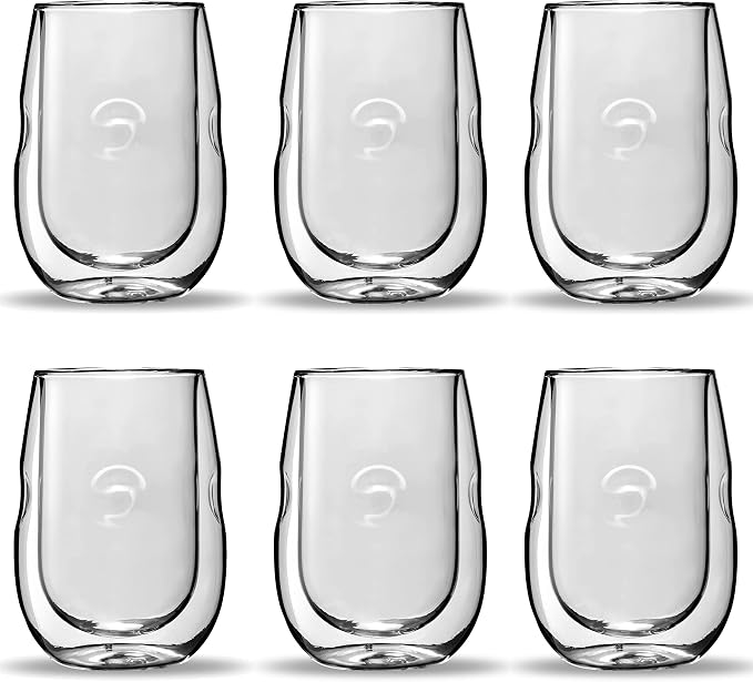 Ozeri Moderna Artisan Series Double Wall Insulated Wine Glasses