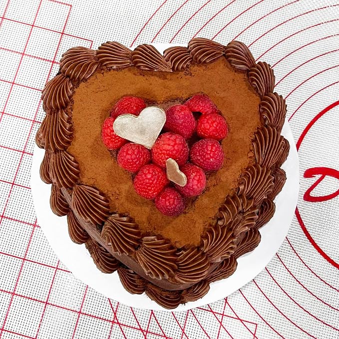 Fat Daddio's PHT-63 Anodized Aluminum Heart Cake Pan, 6 x 3 Inch