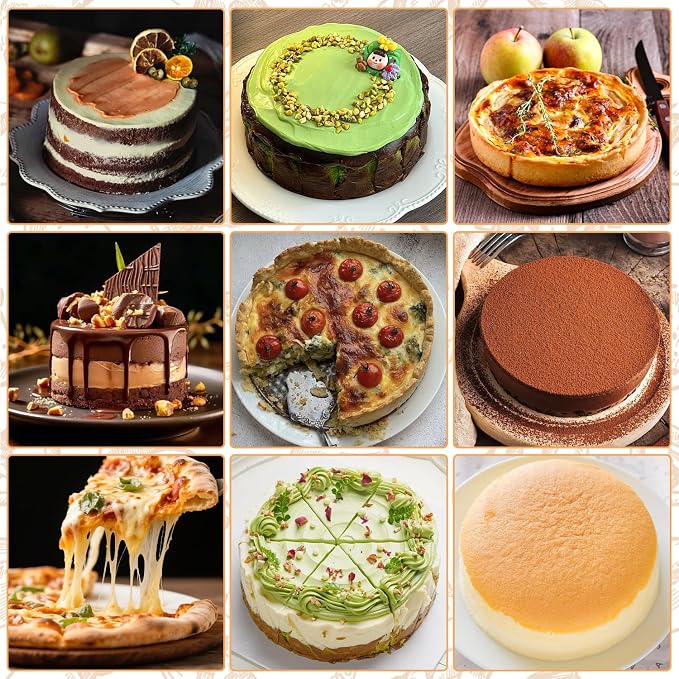 9 Inch Springform Pan Nonstick Cheesecake Pan with Removable Bottom, Round Cake Mold with 50PCS Parchment Paper for Baking Pie Cake Pizza and Quiches