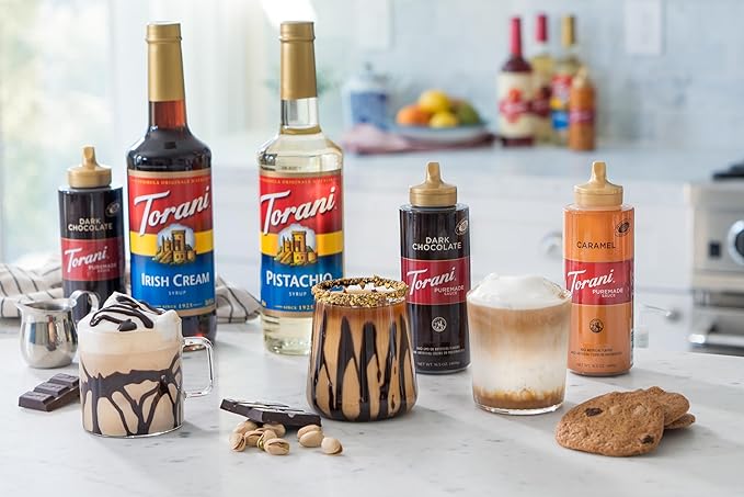 Torani Puremade Dessert & Drink Sauce Variety Pack, 16.5 fl oz, Pack of 4