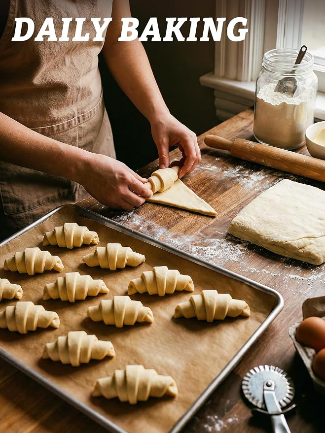 SMARTAKE 500 Pcs Parchment Paper Baking Sheets, Pre-Cut, 12x16 Inches | Unbleached Non-Stick Greaseproof Baking Paper, Oven Safe up to 450°F, for Frying Grilling Steaming Bread Cakes Cookies Meats