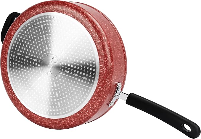 The All-In-One Stone Saucepan and Cooking Pot By Ozeri | Utilizes A Stone-derived Coating From Germany That Is 100% Free of APEO, GenX, PFBS, PFOS, PFOA, NMP and NEP