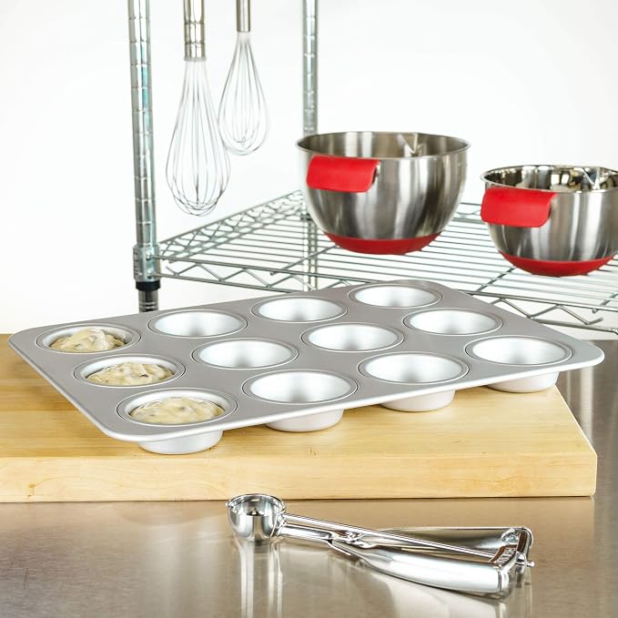 Fat Daddio's Anodized Aluminum Standard Muffin Pan, 11.2 x 15.8 Inch