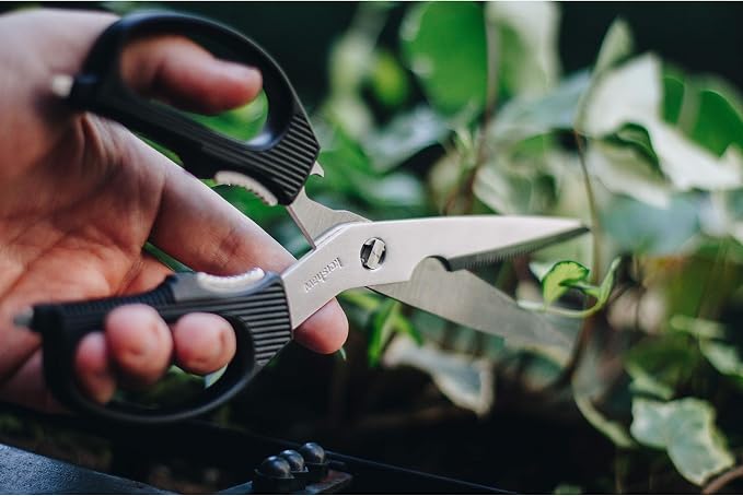 Kershaw Taskmaster Shears, Black, With 3.5 Inch Blades | Multi-Purpose Shears, Kitchen and Utility Scissors with Built-in Tools, Bottle Opener, And Screwdriver Tips