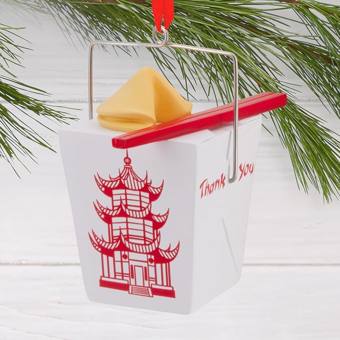 Hallmark Takeout Food Box Christmas Ornament