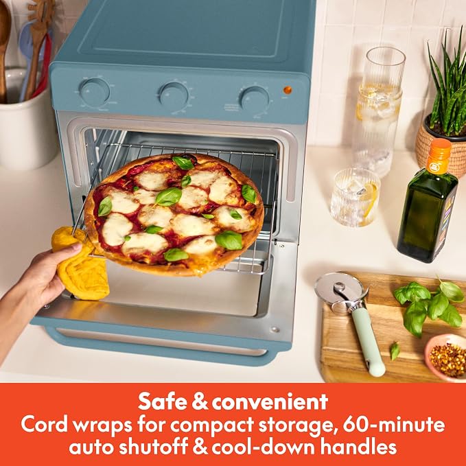 bella 6 Slice Toaster Oven With Air fryer, Surf