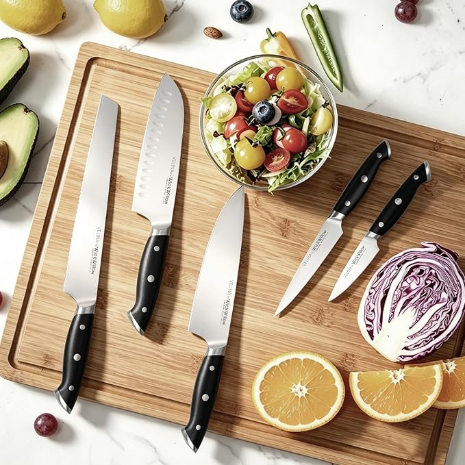 WICKWILLOW 3.5” Paring Knife – Ultra Sharp German Steel, Small Fruit Knife | Perfect for peeling, trimming and detailed prep with precise control and everyday comfort. Gift-Ready.