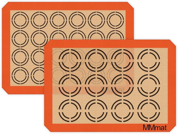 Best German Silicone Baking Mat, 2 Half Sheets Cookie Baking Mats | Non Slip Silicone Baking Sheet, Non Stick Reusable, BPA Free, PFOA Free, Non-toxic, Dishwasher Safe