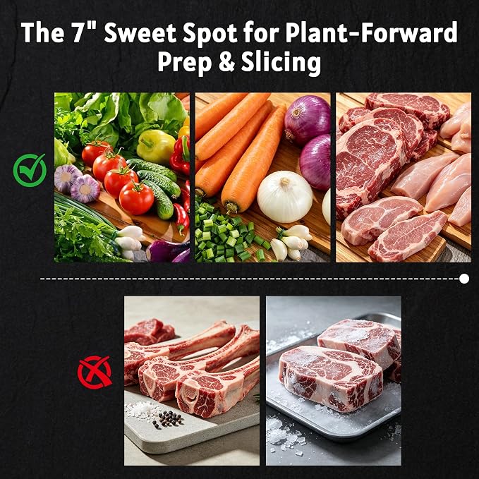 PAUDIN Nakiri Knife 7 Inch,Multi-Layer High Carbon Steel Kitchen Knife 62 HRC, Ultra Sharp Vegetable Chopping Cleaver and Meat Slicing Asian Chef Knife for Home Cooks, Gift Box for Women and Men