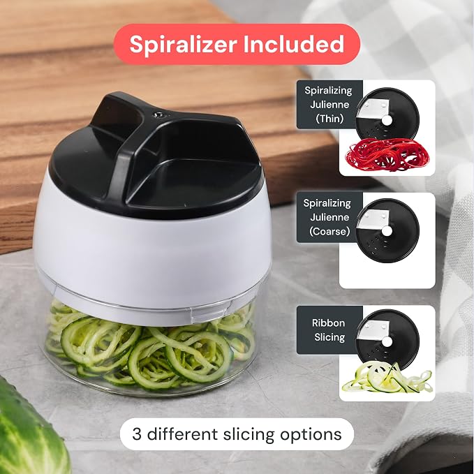 Fullstar Pro XL Vegetable Chopper & Mandoline Slicer w Pull-Out Catch Tray | 11 in 1 Veggie, Onion & Fruit Slicer, Dicer & Grater with Sharp Stainless Steel Blades - XL Food Prep Set ((White)