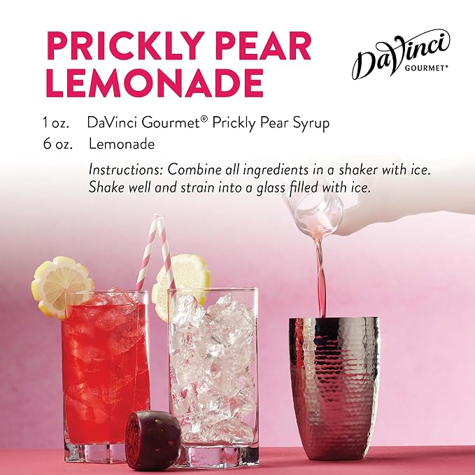 DaVinci Gourmet Prickly Pear Syrup, 25.4 Fluid Ounces (Pack of 1)