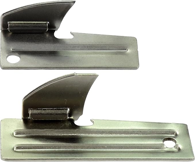 P-38 Can Opener & P-51 Can Opener with Chains, US Shelby, Stainless Steel openers Stamped with US Shelby Co.