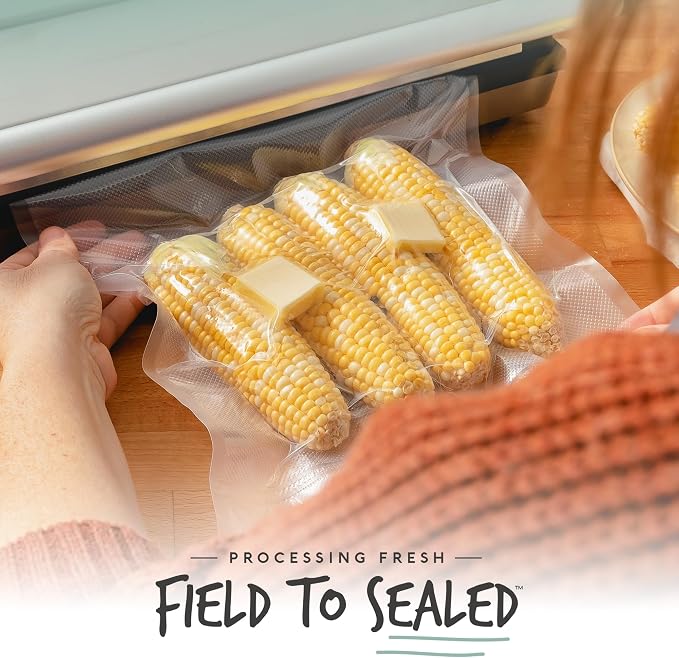 Avid Armor Food Vacuum Sealer Bags Variety Pack – Pint, Quart Bags & Rolls | Clear Food Storage Bags with Deep Embossed Airtight Suction – Heat Resistant, Non-BPA Meal Prep Bags with Easy Tear Notch