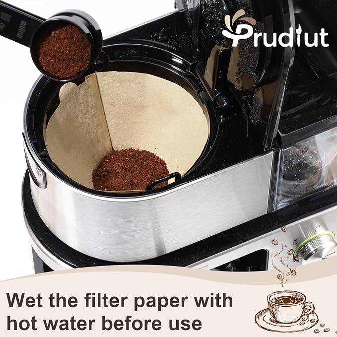 100 Count #4 Cone Coffee Filters 8-12 Cup Compatible with Ninja Maker | Unbleached, Disposable, Natural Wood Pulp Coffee Filters Compatible with Ninja, Pour Over and Drip Coffee Maker