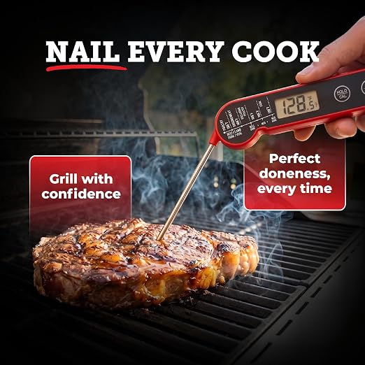 Lightyear Digital Meat Thermometer – Instant Read for Grilling | Cooking thermometer for meat, BBQ and grilling – grilling thermometer, food thermometer, waterproof meat temp probe