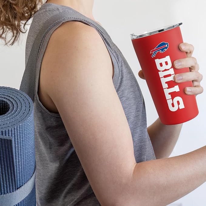 Rico Industries NFL Football Soft Touch, Easy Grip Tumbler