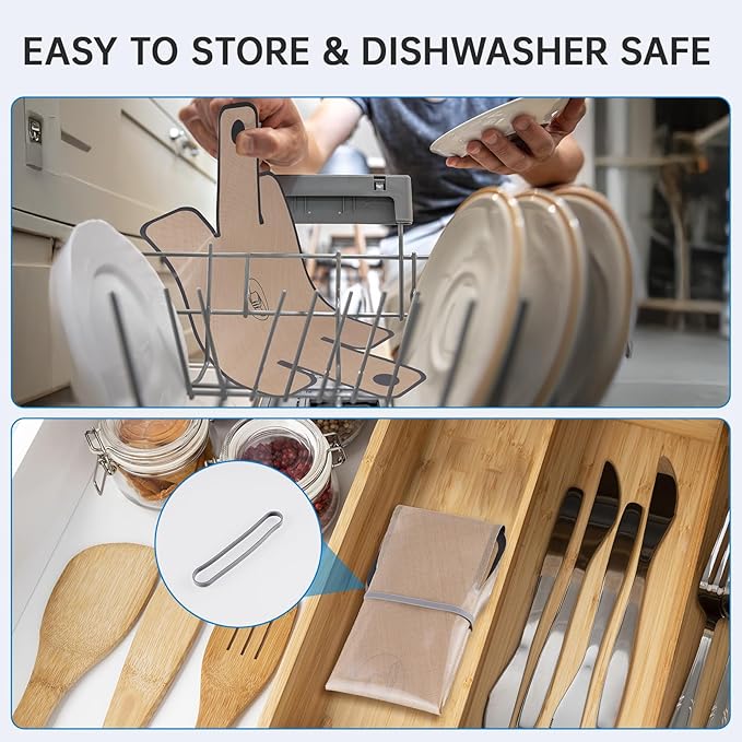 NiHome Silicone Bread Sling, Nonstick Reusable Loaf Pan Liner, Brown | Eco-Friendly Fits 9x5, 9.5x5, 10x5 Inch Bakeware, Dishwasher Safe, Clever Folded Corners Prevent Batter Leakage