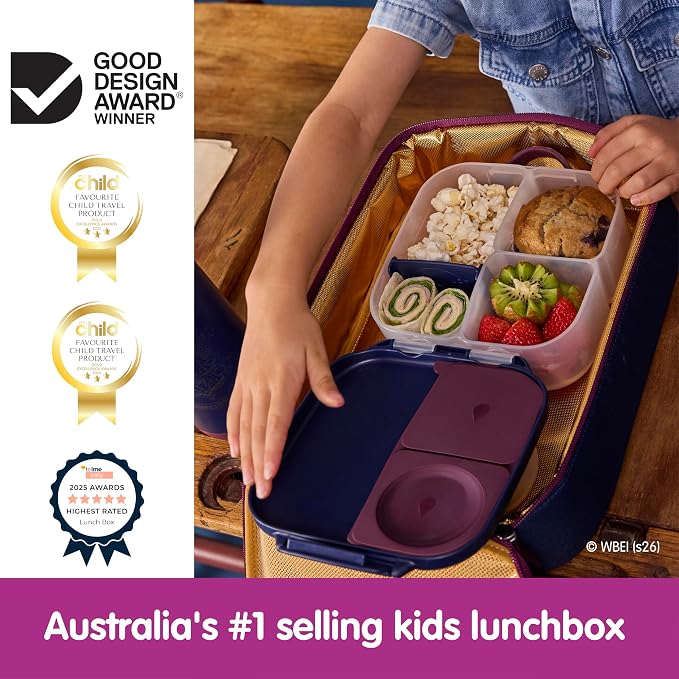 b.box Harry Potter Mini Lunch Box Kids, Snack Containers for Kids, 4.25 Cup | Bento Box for Kids, Perfect 1st Lunch Box, Lunch Containers, Leak Proof, Dishwasher Safe, BPA Free, PFAS Free, Ages 3+