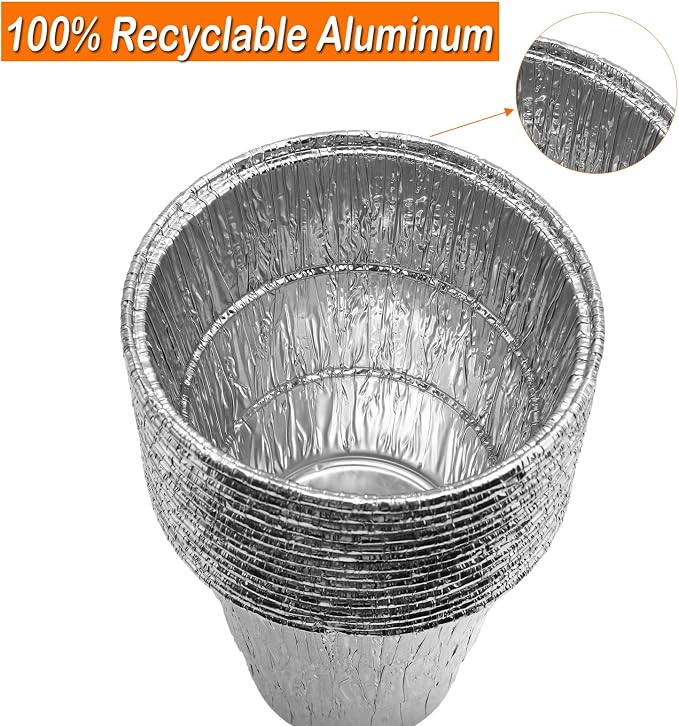 6" Universal Grease Bucket Liners for Pit Boss, Traeger and More, 15-Pack | Fits for Pit Boss 67292 & Traeger Large Buckets and Other Grill Bucket, Grease Catcher for BBQ, Disposable Aluminum Liners