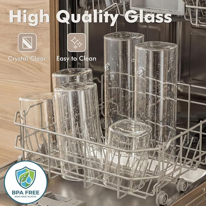 3-Pack 1.6Qt Square Glass Storage Jars with Bamboo Lids | Minimalist Kitchen Organizer,Pantry Storage Container,Food Storage Container,Scandinavian Style Storage,Nordic Style Storage