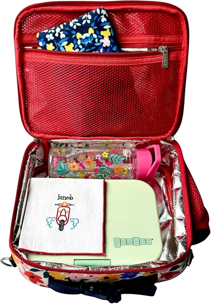 Yumbox Panino Leakproof Bento Lunch Box (Sage Green with Jungle Tray) | Sandwich Size, Removable Tray, Lightweight, Compact, Fits Standard Lunch Bags, Easy to Clean