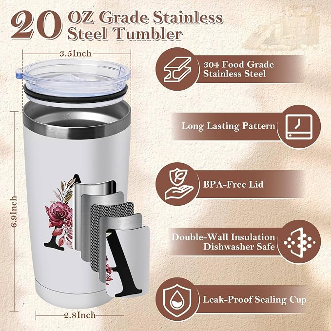 20 Oz Insulated Coffee Cup with Lid Car Tumbler Travel Mug Women Her Sister Mom Girlfriend Aunt Best Friend Friendship Grandma Bestie Wife Daughter Law Lady Happy Birthday Cool Unique Cute Gifts