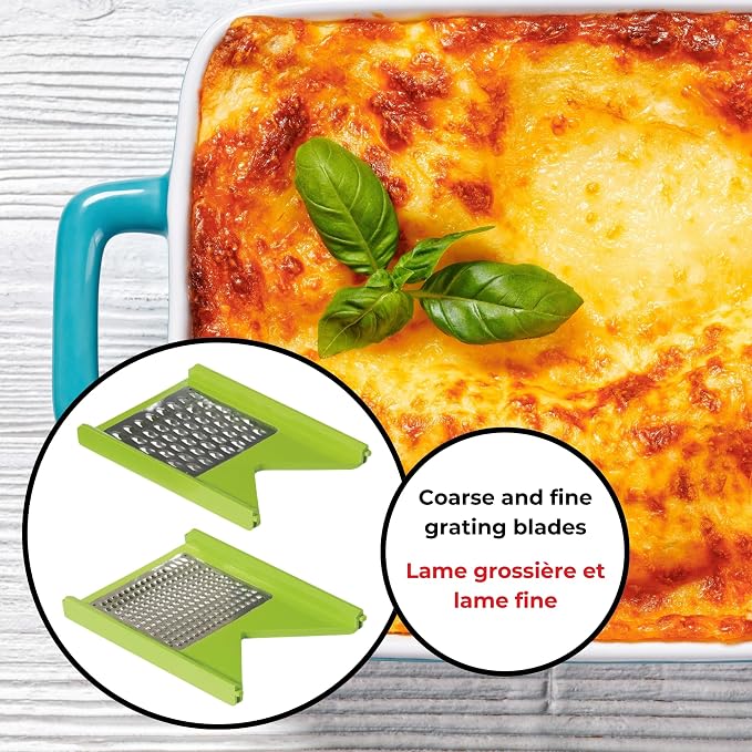 Starfrit Cubing Pro Mandoline Slicer & Dicer, 4 Blades, 10 Settings, White
