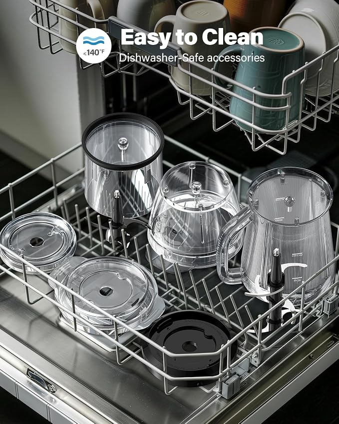 SHARDOR 3-in-1 Small Food Processor/Blender, 400W Powerful Food Chopper with 6-Cup Jar, 4-Cup Processor Bowl & 2-Cup Chopper Bowl, for Food Prep, Smoothies and Milkshakes