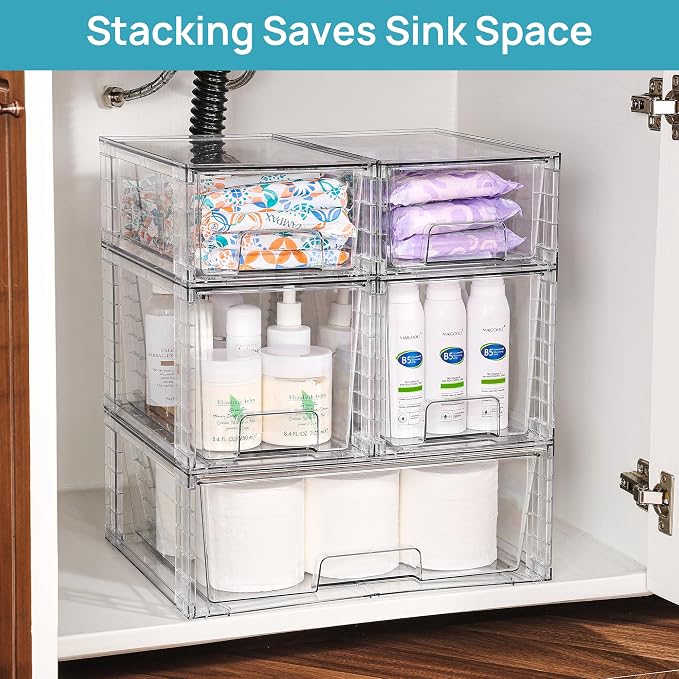 Vtopmart 7pack Easily Clear Storage Dawers
