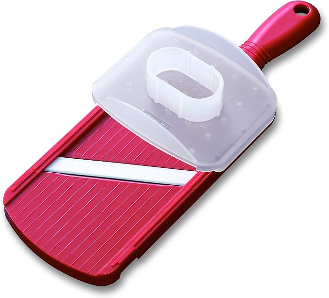 KYOCERA Double-Edged Ceramic Mandoline – Ultra-Sharp 1.5mm Precision Slicer | KYOCERA Double-Edged Mandoline Slicer: 3.5" Ceramic Blade for Fast, Two-Way 1.5mm Slicing with Safety Handguard Included