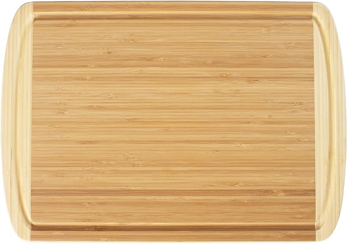 Totally Bamboo Reversible Baker's Board and Carving Butcher Block with Juice Grooves